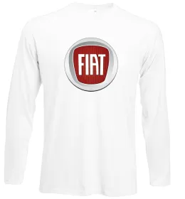 Лонгслив Fiat car Белый фото Лонгслив Fiat car Белый фото