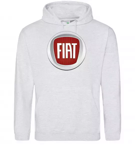 Мужская толстовка (худи) FIAT Серый меланж фото