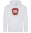 Мужская толстовка (худи) FIAT Серый меланж фото