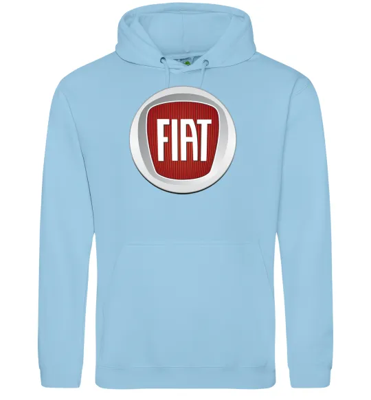 Мужская толстовка (худи) FIAT Голубой фото