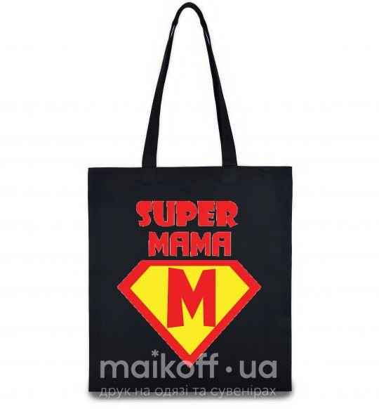 Еко-сумка SUPER MAMA Чорний фото