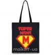 Еко-сумка SUPER MAMA Чорний фото