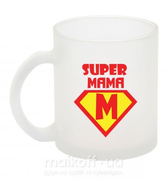 Чашка скляна SUPER MAMA Фроузен фото