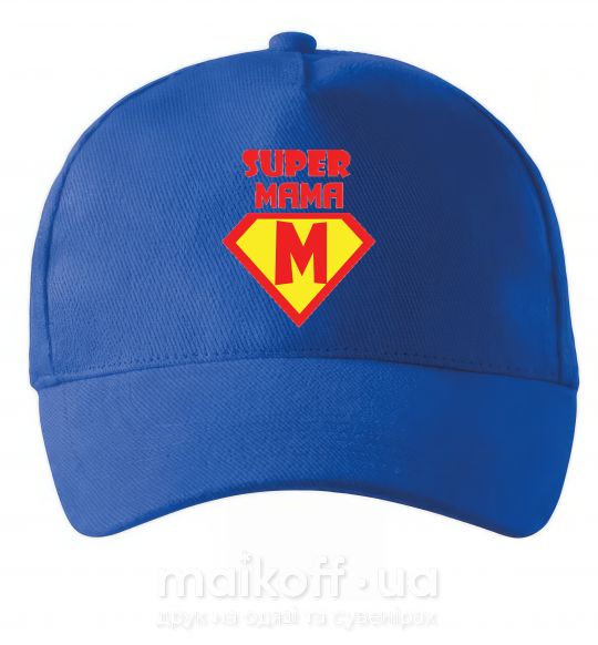 Кепка SUPER MAMA Яскраво-синій фото