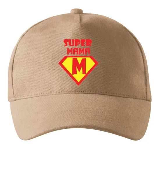 Кепка SUPER MAMA Пісочний фото