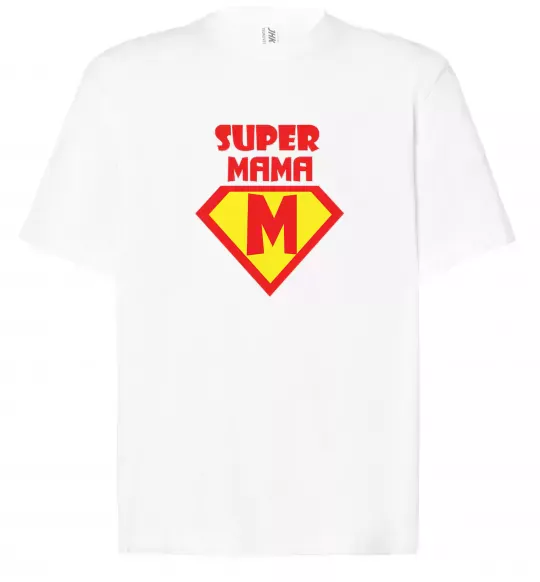 Футболка Оверсайз SUPER MAMA Білий фото