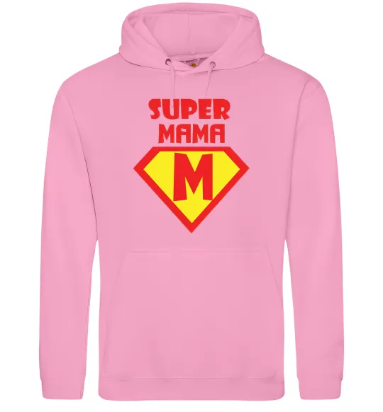 Жіноча толстовка (худі) SUPER MAMA Рожевий фото