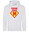 Жіноча толстовка (худі) SUPER MAMA Сірий меланж фото