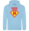 Жіноча толстовка (худі) SUPER MAMA Блакитний фото