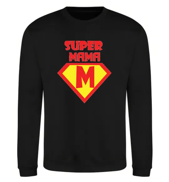 Свитшот SUPER MAMA Черный фото