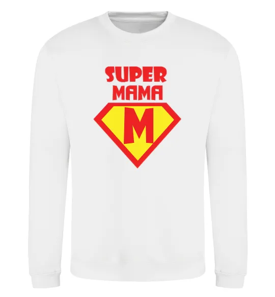 Свитшот SUPER MAMA Белый фото