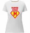 Женская премиум футболка SUPER MAMA Белый фото