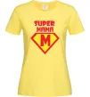 Женская футболка SUPER MAMA Лимонный фото