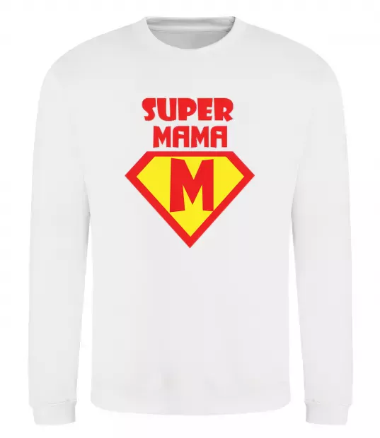 Свитшот SUPER MAMA Белый фото