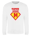 Свитшот SUPER MAMA Белый фото
