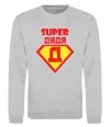 Свитшот SUPER ДЯДЯ Серый меланж фото
