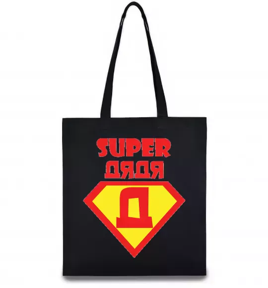 Еко-сумка SUPER ДЯДЯ Чорний фото