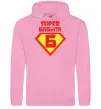 Женская толстовка (худи) SUPER БАБУЛЯ Розовый фото