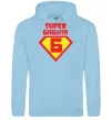 Женская толстовка (худи) SUPER БАБУЛЯ Голубой фото