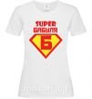 Женская футболка SUPER БАБУЛЯ Белый фото