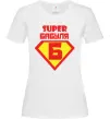 Женская футболка SUPER БАБУЛЯ Белый фото