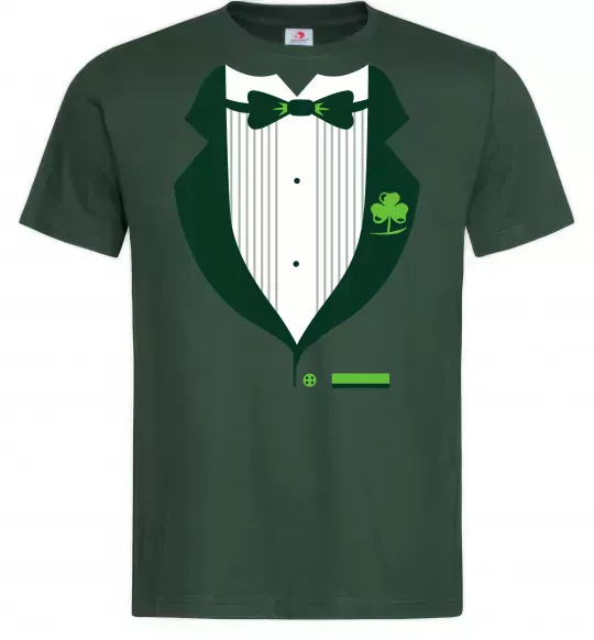 Мужская футболка Ірландський костюм Темно-зеленый фото