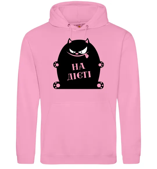 Женская толстовка (худи) На дієті Розовый фото