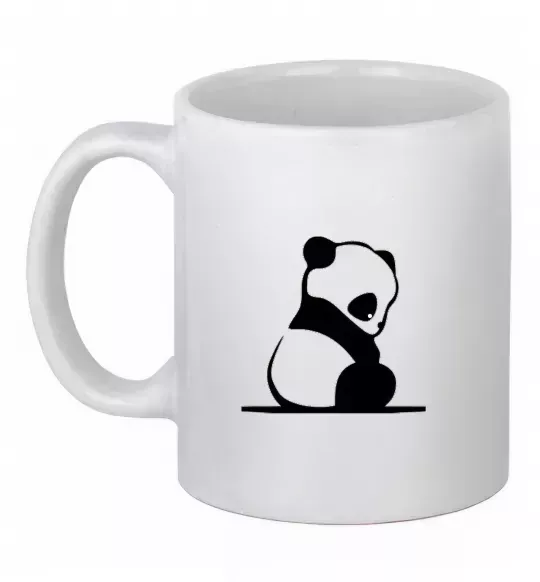Чашка керамическая ПАНДА дитинча Белый фото