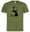 Чоловіча футболка ПАНДА дитинча Оливковий Чоловіча футболка ПАНДА дитинча Оливковий фото