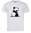 Чоловіча футболка ПАНДА дитинча Білий Чоловіча футболка ПАНДА дитинча Білий фото