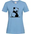 Женская футболка ПАНДА дитинча Голубой фото