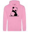 Чоловіча толстовка (худі) ПАНДА дитинча Рожевий фото