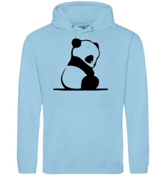 Жіноча толстовка (худі) ПАНДА дитинча Блакитний фото