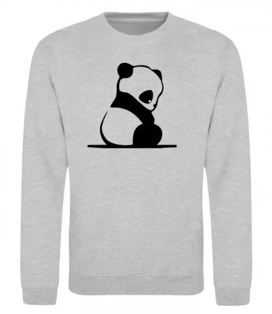 Свитшот ПАНДА дитинча Серый меланж фото