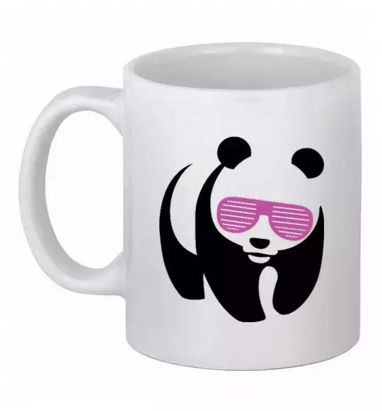 Чашка керамічна PINK PANDA Білий фото