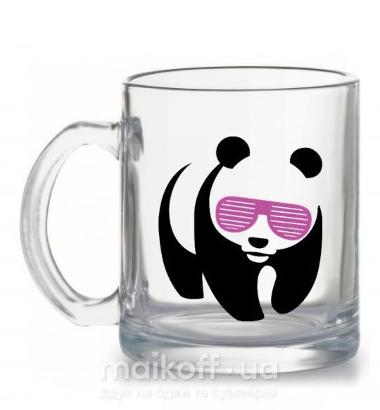 Чашка стеклянная PINK PANDA Прозрачный фото