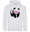 Чоловіча толстовка (худі) PINK PANDA Сірий меланж фото