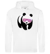 Жіноча толстовка (худі) PINK PANDA Білий фото