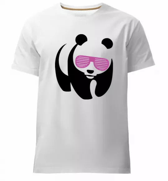 Чоловіча преміум футболка PINK PANDA Білий фото