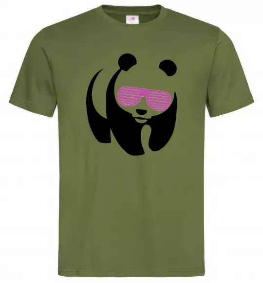Чоловіча футболка PINK PANDA Оливковий фото