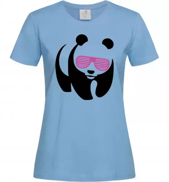 Женская футболка PINK PANDA Голубой фото