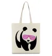 Эко-сумка PINK PANDA Бежевый фото