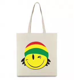 Эко-сумка РАСТА СМАЙЛ Бежевый фото