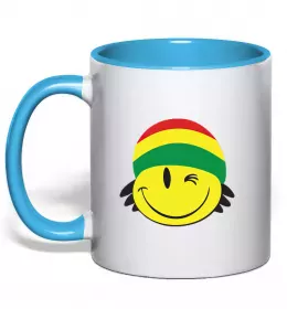 Чашка с цветной ручкой РАСТАМАН Зеленый фото