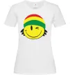 Жіноча футболка РАСТА СМАЙЛ Білий фото