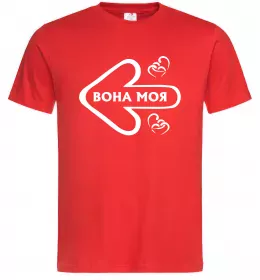 Мужская футболка Вона моя Красный фото