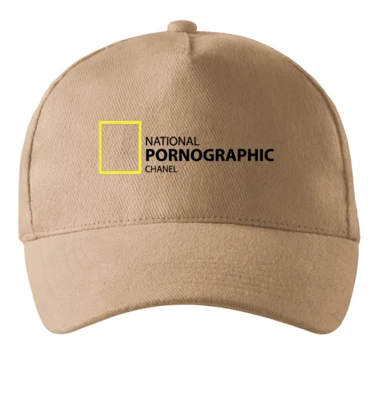 Кепка NATIONAL PORNOGRAPHIC CHANAL Песочный фото