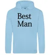 Мужская толстовка (худи) BEST MAN Голубой фото