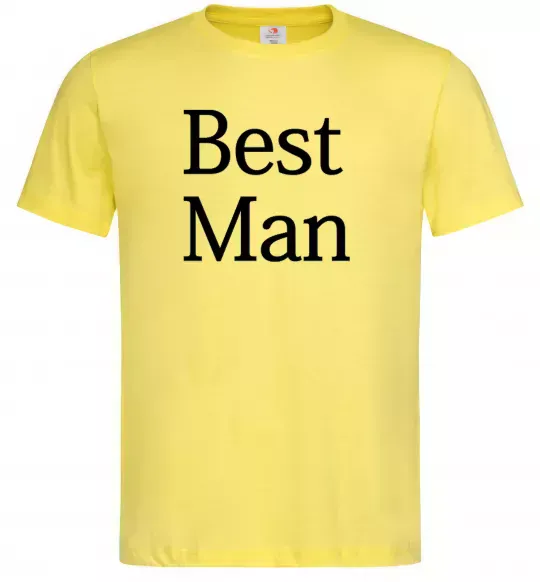 Мужская футболка BEST MAN Лимонный фото