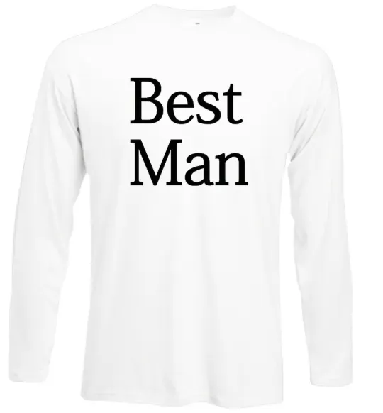 Лонгслів BEST MAN Білий фото